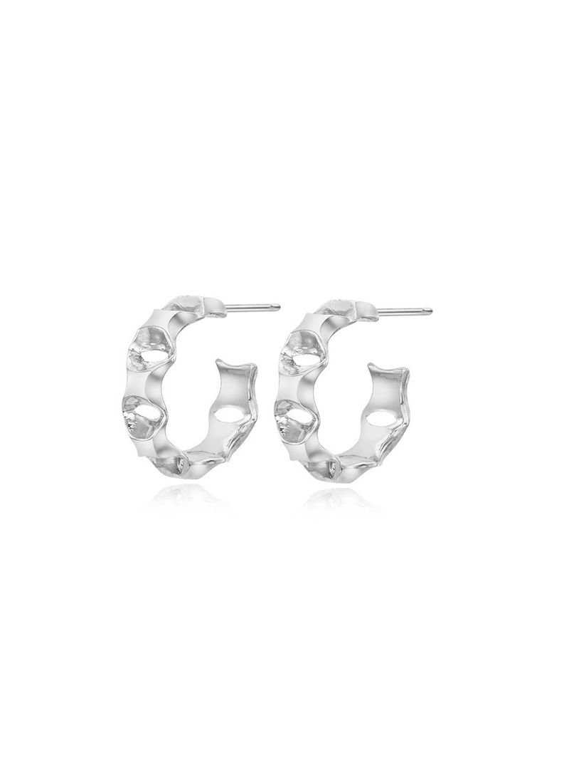 SHINE STAR HOOP EARRINGS (M)
