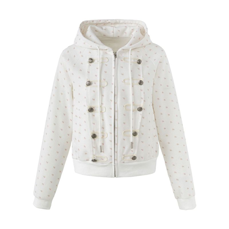 Cozy&Kitsch（コージーアンドキッチ）の「Merry Tiny Flower Hood Zip-up（Jackets/Outerwear）」