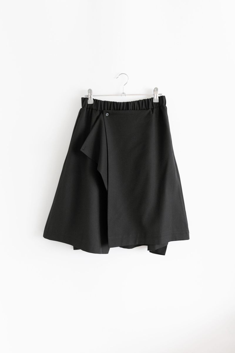 wrap button midi skirt(2colors)