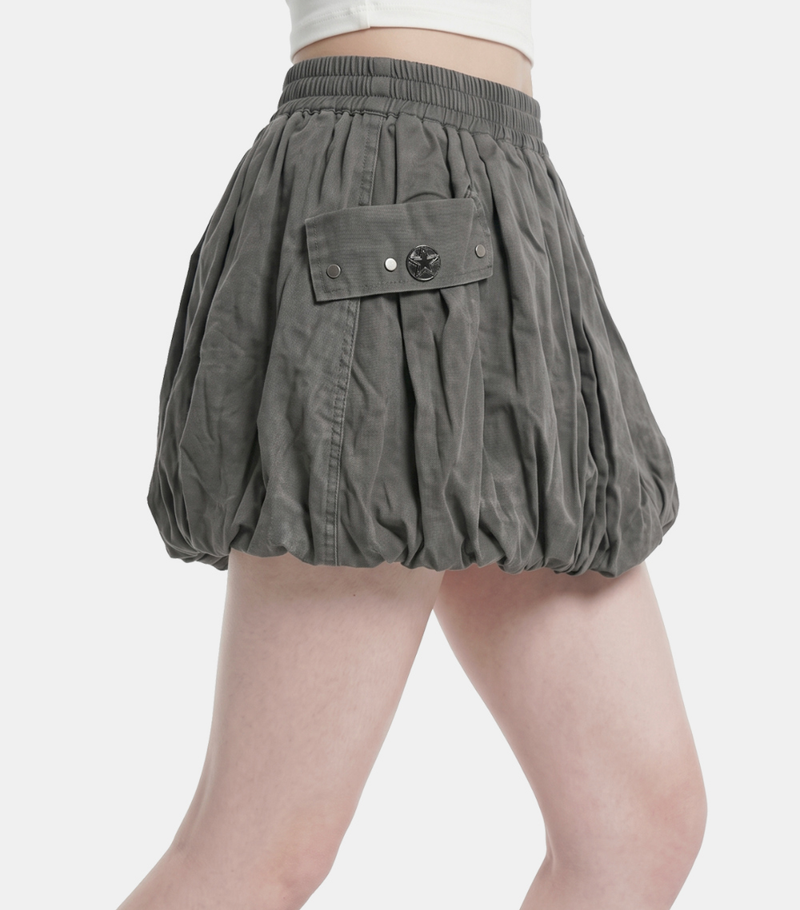 Luna Washed Cargo Balloon Skirt