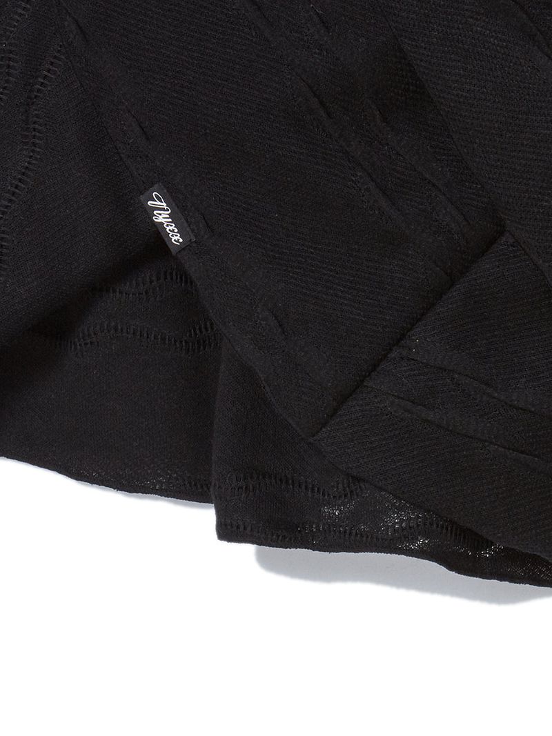 TWIST FRILL SKIRT BLACK