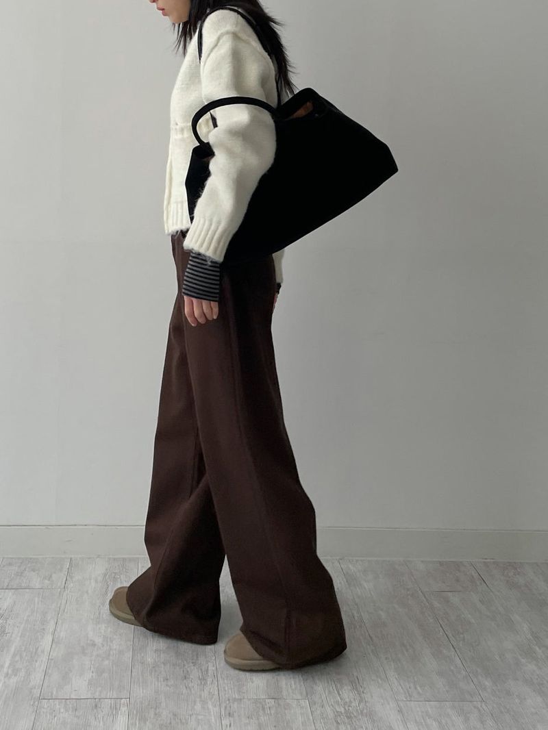 Reverse Two-Way Crop Knit Zip-Up