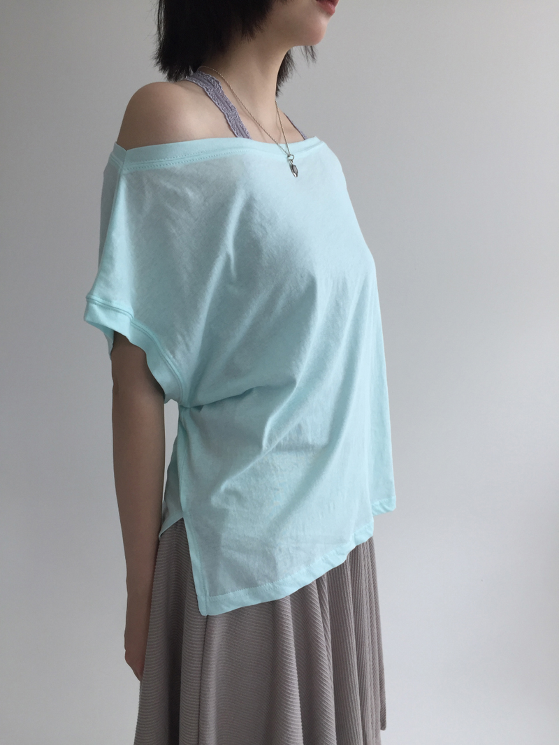 Fog off-shoulder t-shirt (4color)