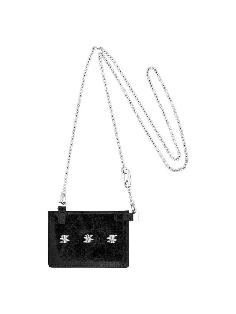SENTIMENTS（サンティマン）の「NO.629 [BURNISH] SPIKY LEATHER CARD WALLET CROSS NECKLACE（Accessories）」