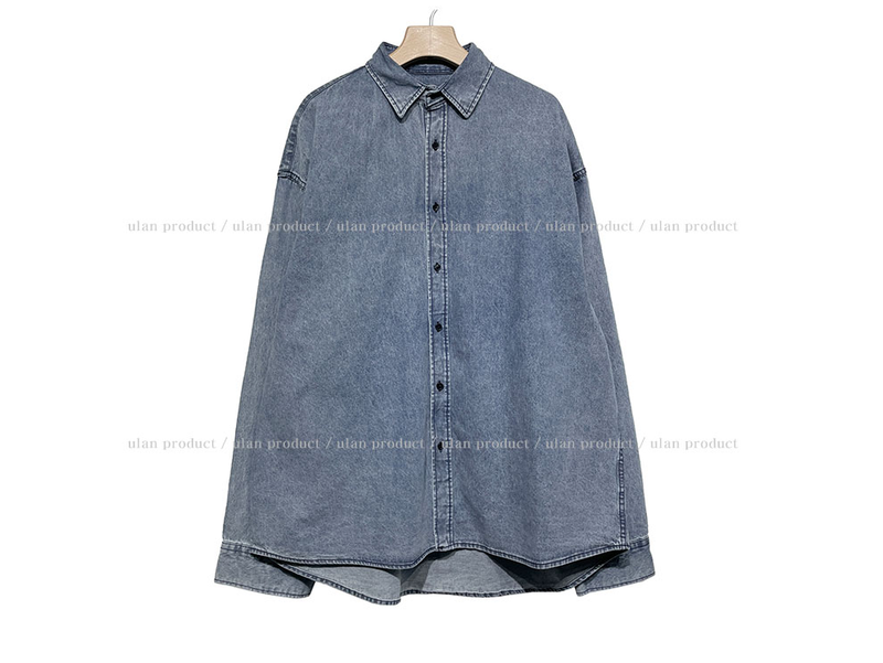 (UNISEX) ミストデニムシャツジャケット