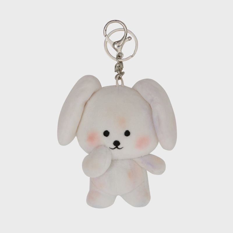 Shy Baby Maltese Keyring