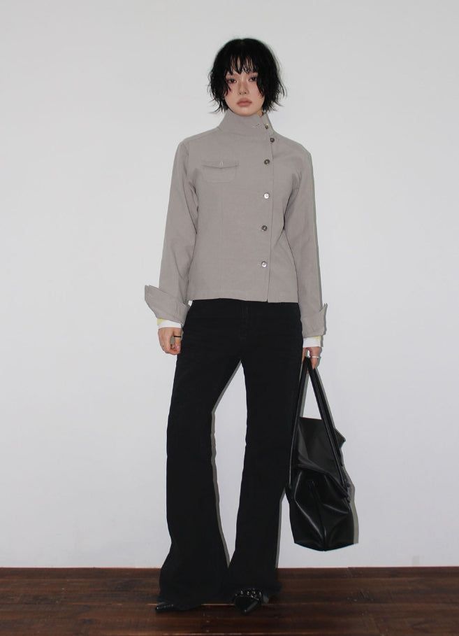 UNBAL HIGH-NECK JACKET