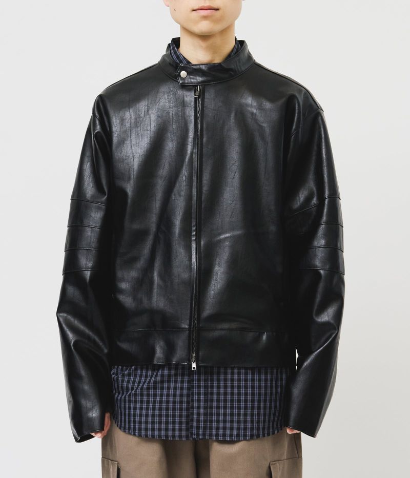 HIFIFNK(ハイファイファンク)の「Incision Leather Jacket(Jackets/Outerwear)」