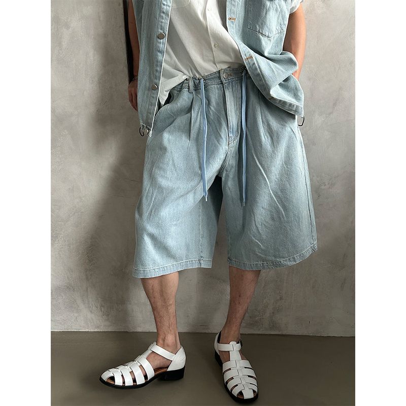 LAURANT（ロラン）の「[SET UP] String denim bermuda pants (2color)（Pants）」