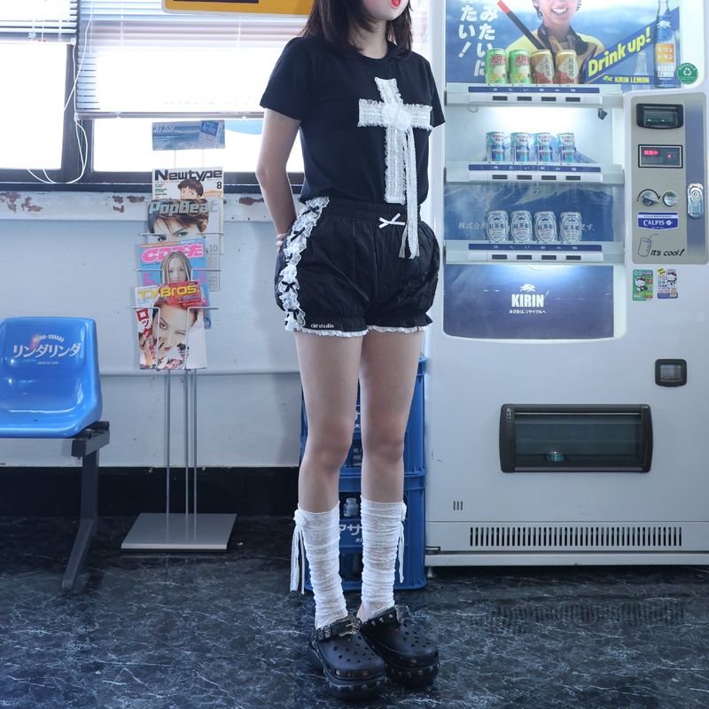 レース パンプキン ショーツ - レース