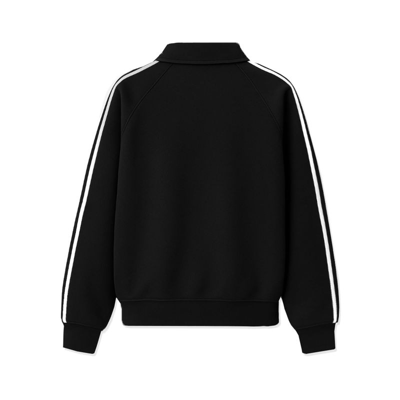 ROF ESSENTIAL SPORTY TRACK HALF ZIP OVER FIT SWEATSHIRT (2color)