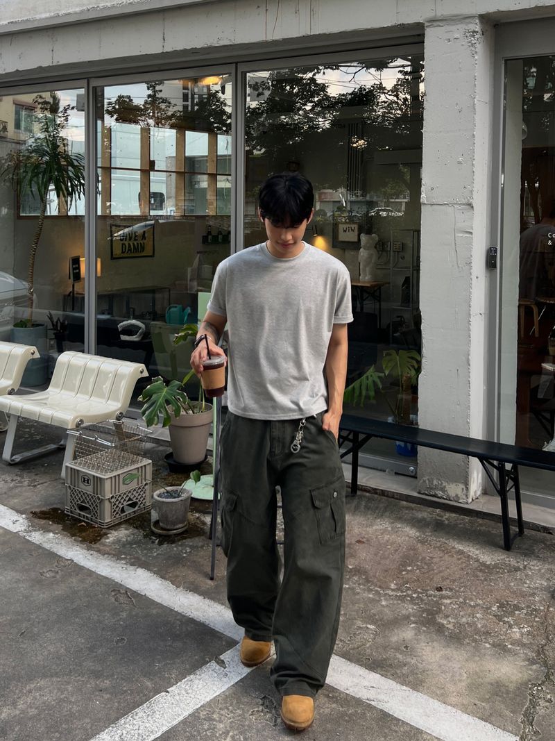 Pigment Diagonal Seam Cargo Pants (3 Colors)