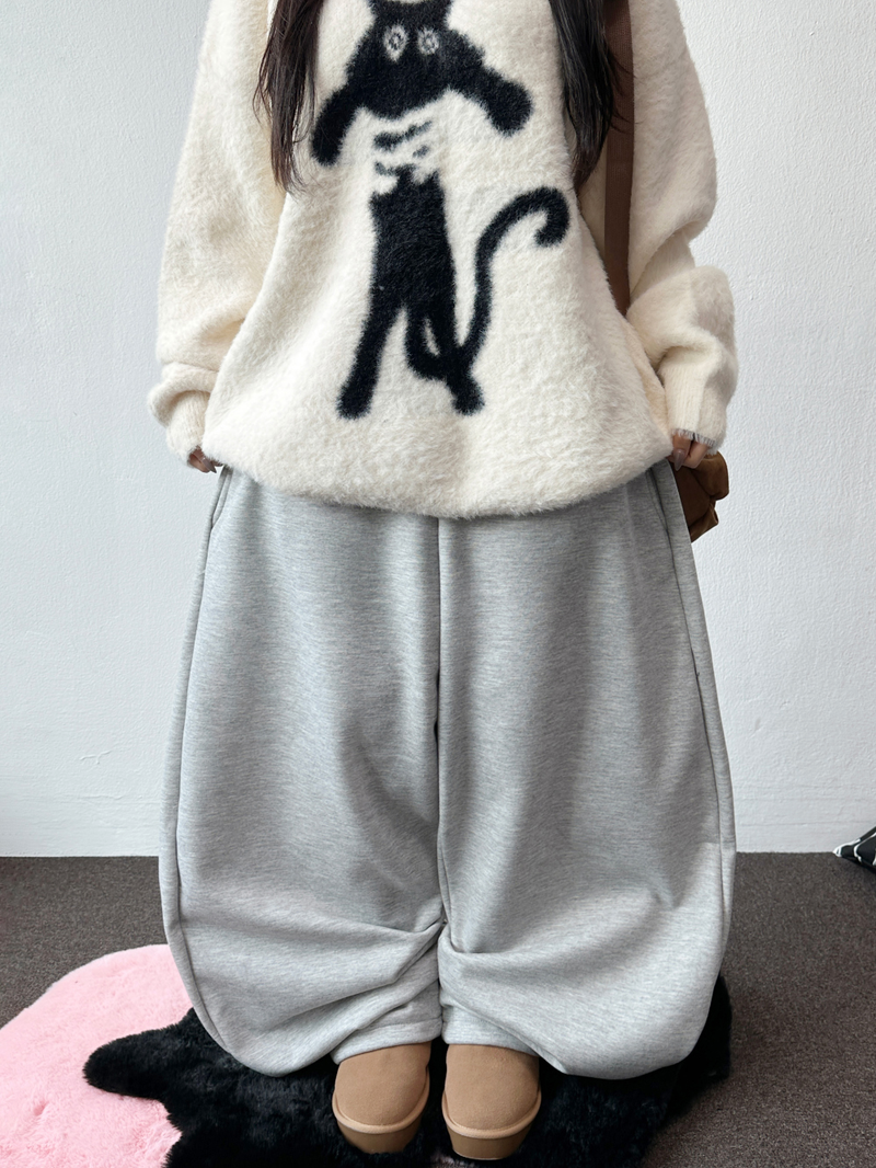 CCORTTI（コルッティ）の「Cozy Brushed Fleece🩵☁️ Pony Balloon Basic Pants☃️ 3 Colors（Pants）」