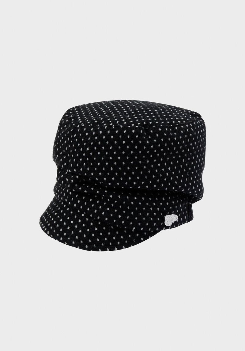 SOFIA CAP (POLKA DOT BLACK)