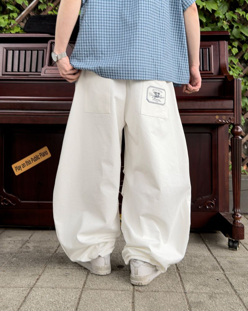 Trevil Patch Balloon Chino Pants