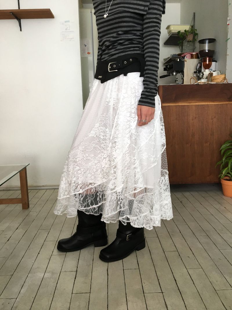 Eyelet Low Suede Belt (2color)
