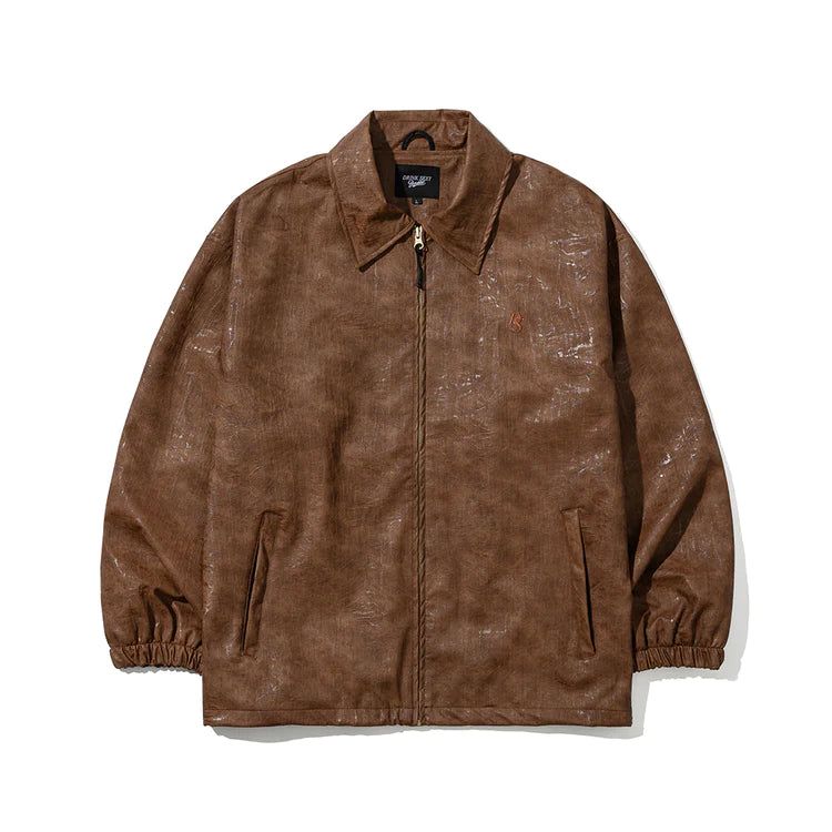 DSXBS LOGO LEATHER JACKET