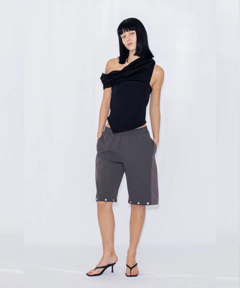 2WAY DEFORMED TRACK PANTS