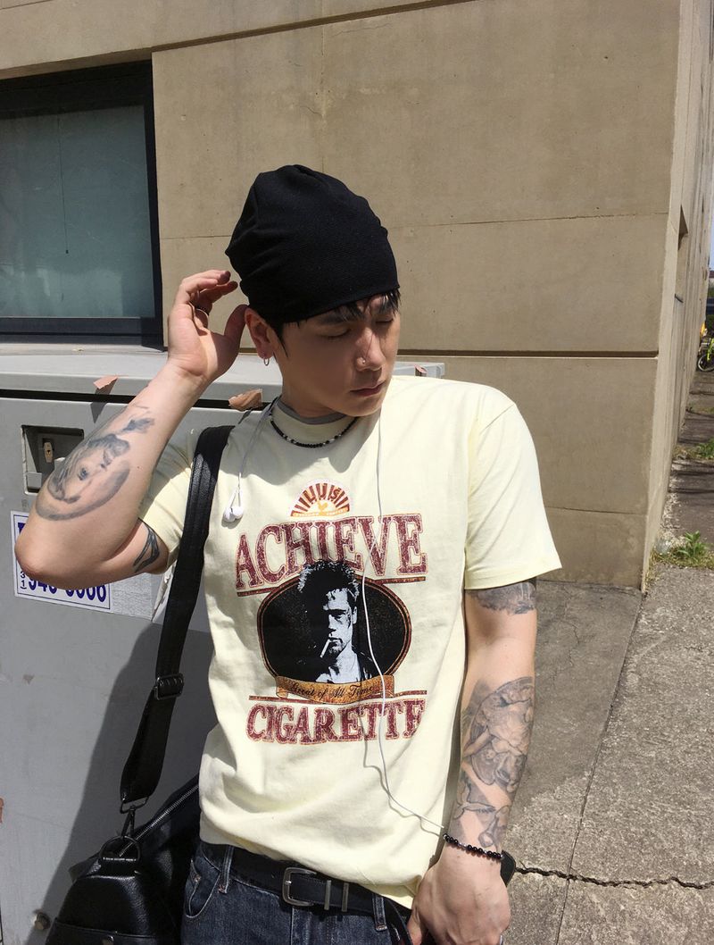 HOLY IN CODE（ホーリーインコード）の「No.1712 achieve printing half T (3color)（Tops）」