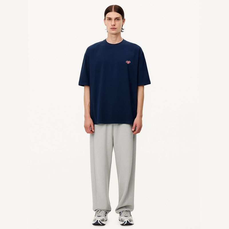 ハートバイカーパッチTシャツ ネイビー(MAN)