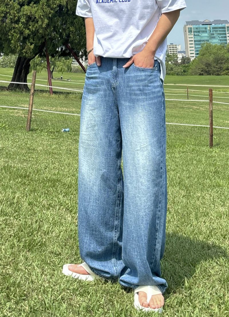 Gonzo Linen Cool Medium Denim Pants