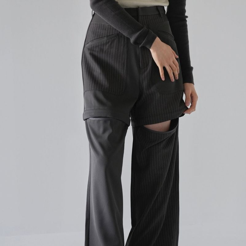 3way stripe pants
