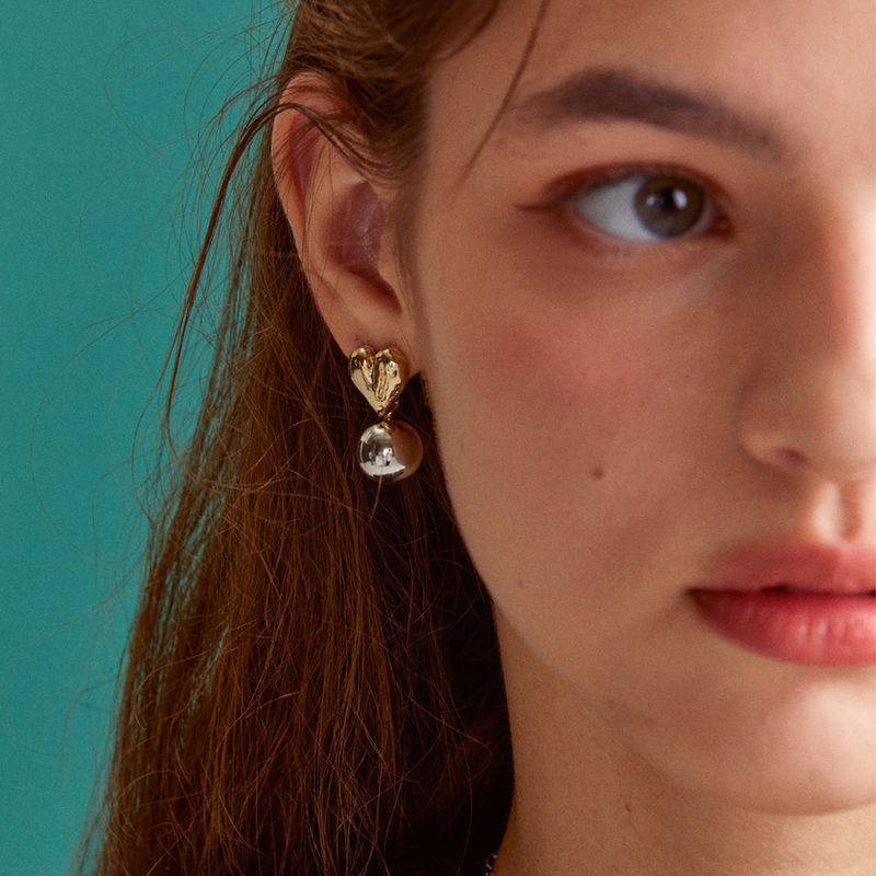 MerryMotive(メリーモチーブ)の「My heart combi earring(Accessories)」