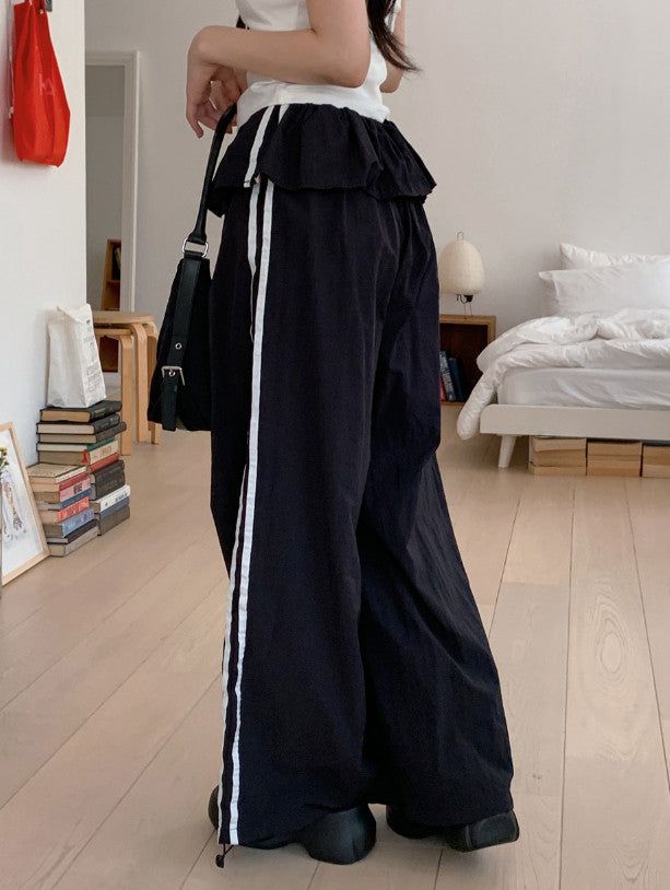 SHOPPERLAND(ショッパーランド)の「#ST Frill Layered Banding Track Pants (2color)(Pants)」