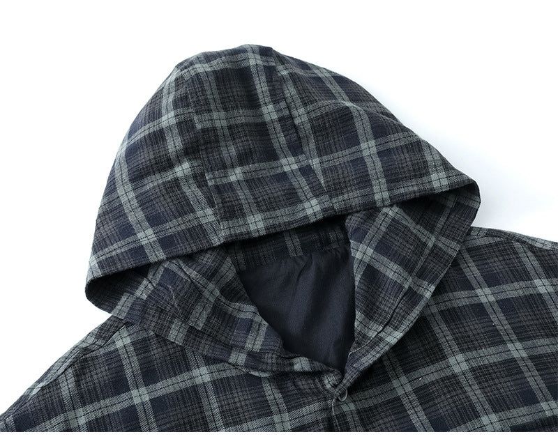 Gavin Hooded Check Shirt
