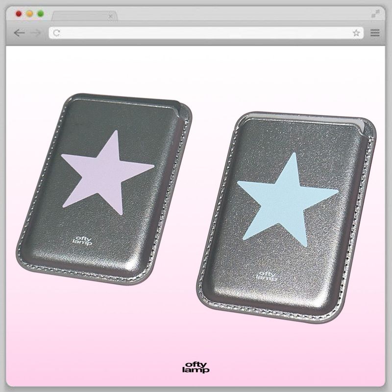 ofty lamp（オフティランプ）の「[made] ミルキースターマグセーフカードホルダー（スマホグッズ/小物）」