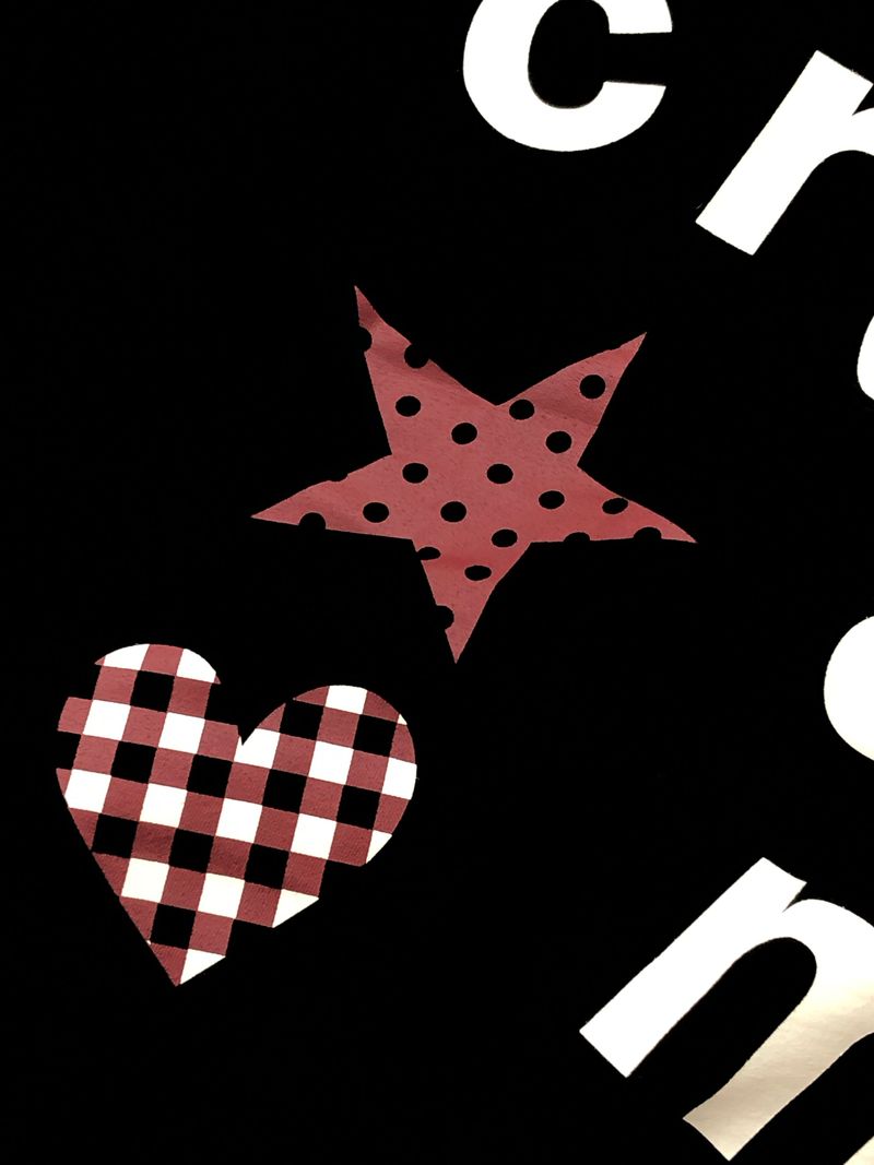 Cream Star Heart Long Sleeve