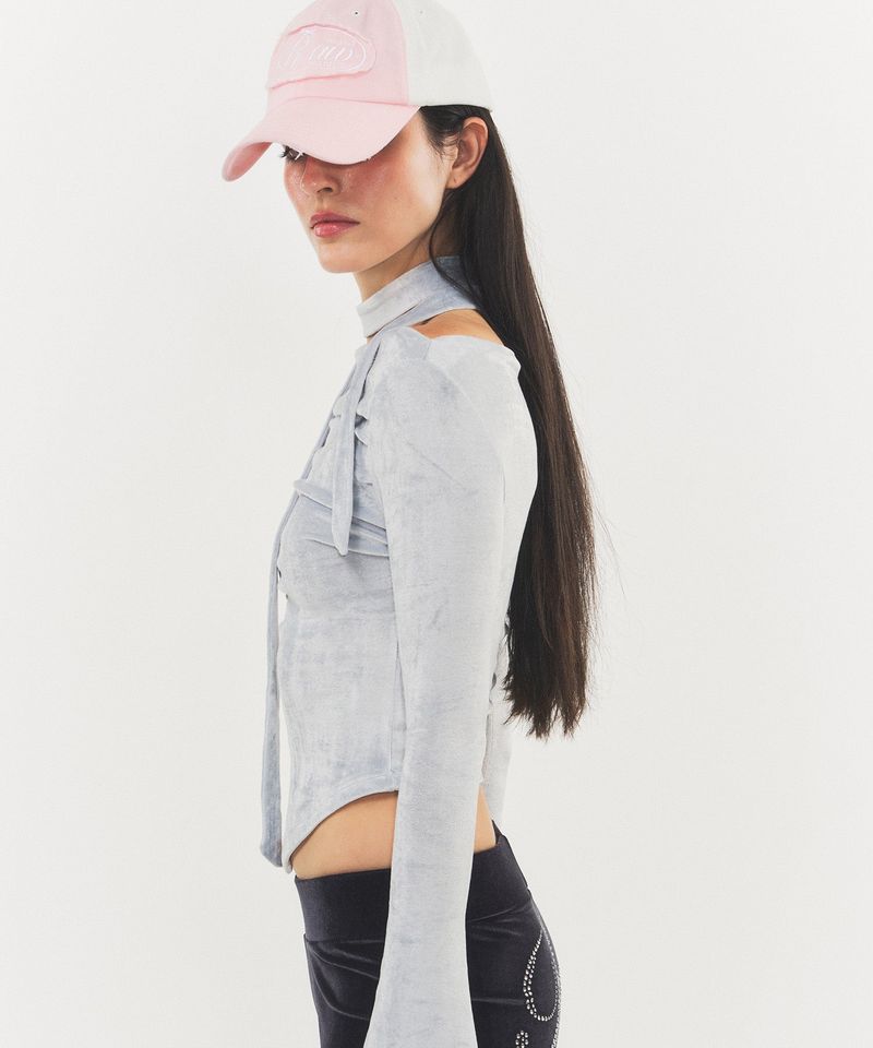 ヴィンテージ スクラッチ ウォッシュ ツートンキャップ Pink