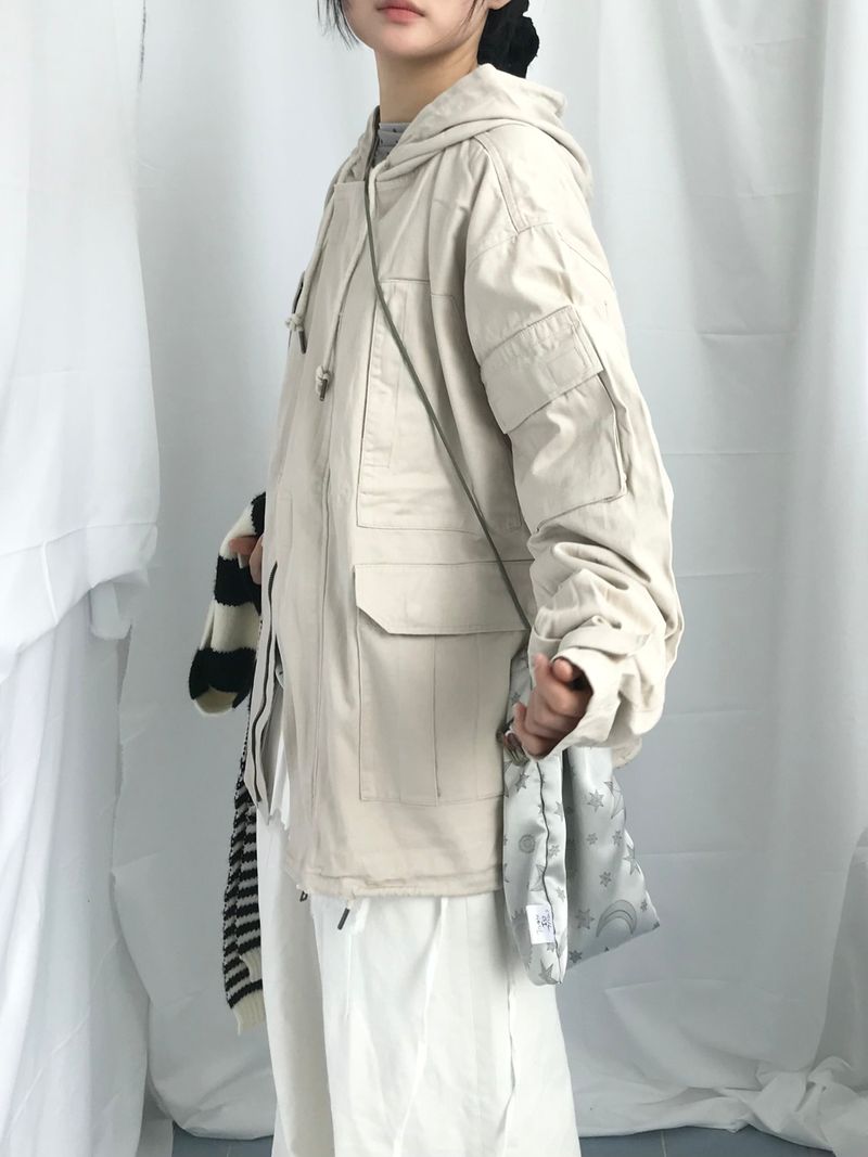 Vintage Pocket Half Bomber Jacket