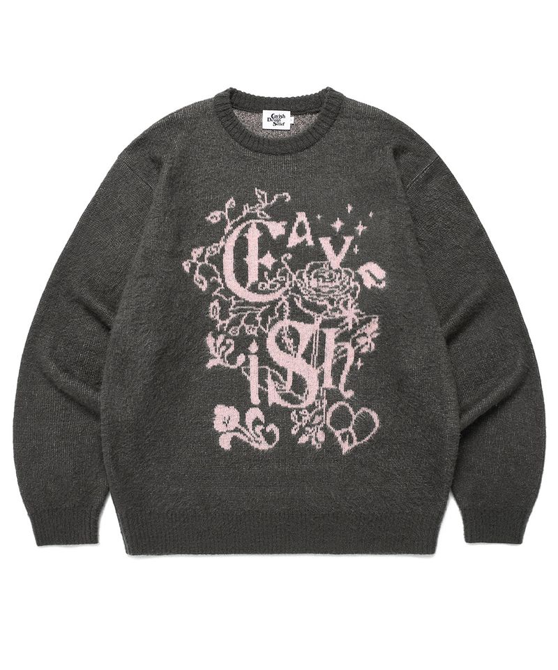 cavish（カビシ）の「IVY BRUSHED KNIT SWEATER CHARCOAL(CV2EFUK602A)（Tops）」