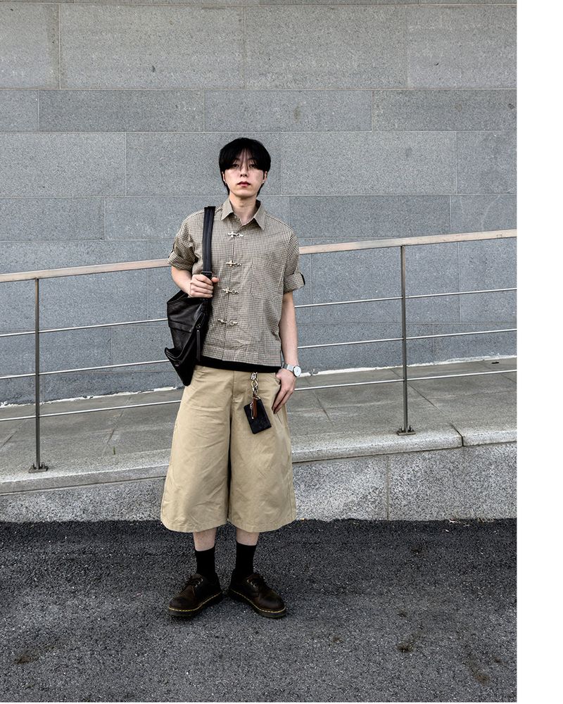 Varon Patch Strap Bermuda Pants