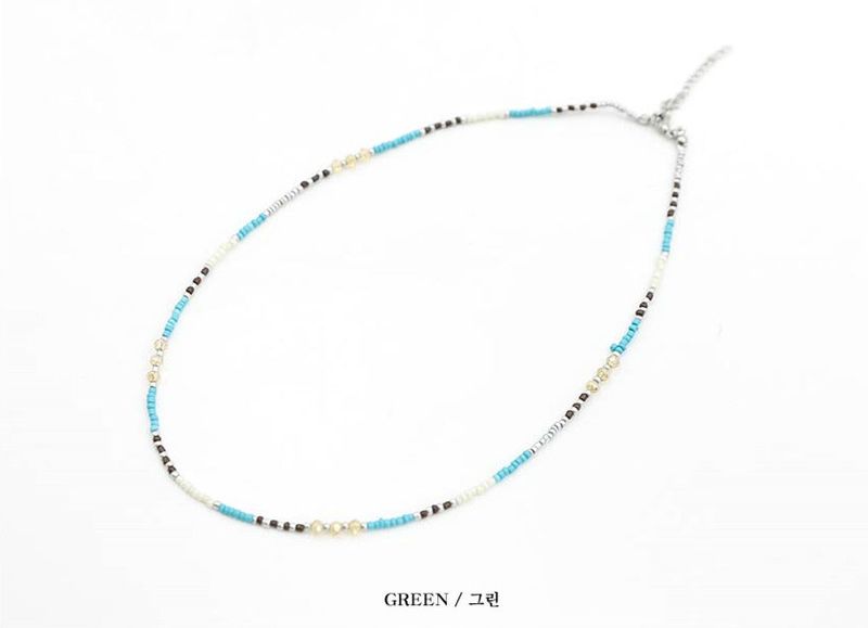 No.0774 color beads necklace