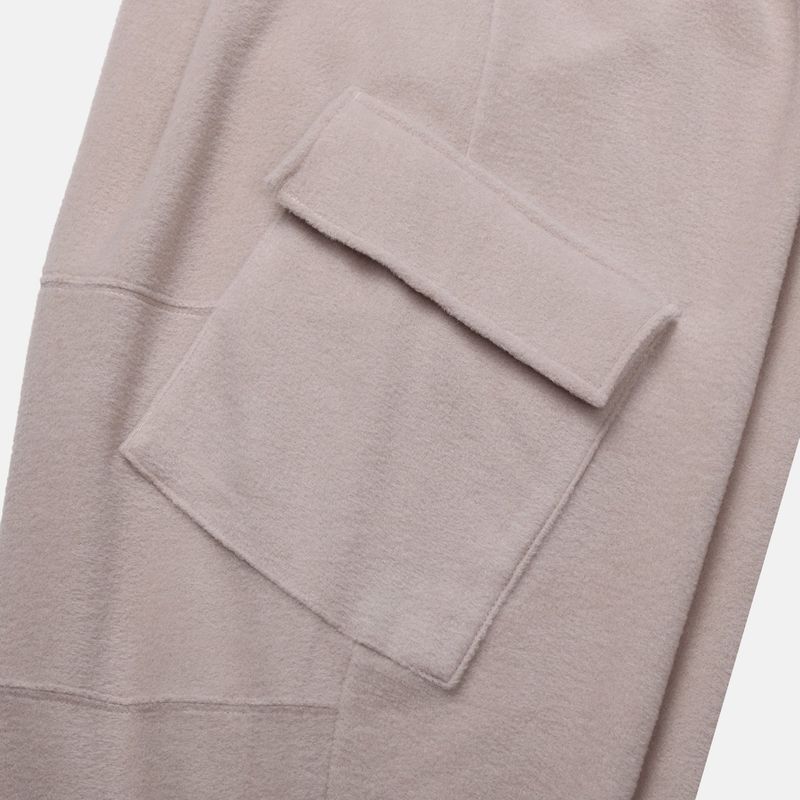 Fleece Wide-Slit Pants (3 Colors)