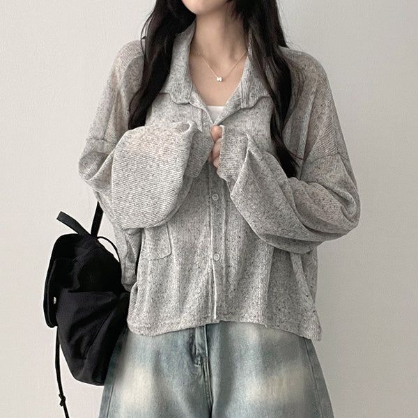 hijjoo（ハイチュー）の「Denk ルーズフィットリネンポケット付きハーフクロップドシャツ southern（トップス）」