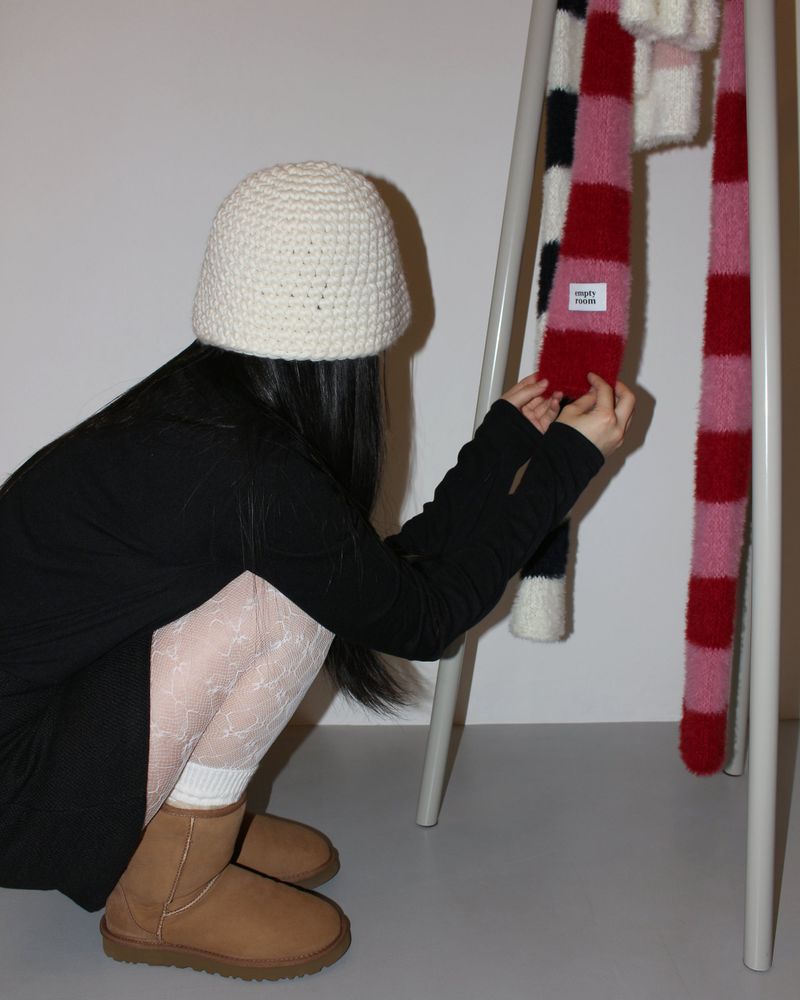 chunky wool hat (5color)