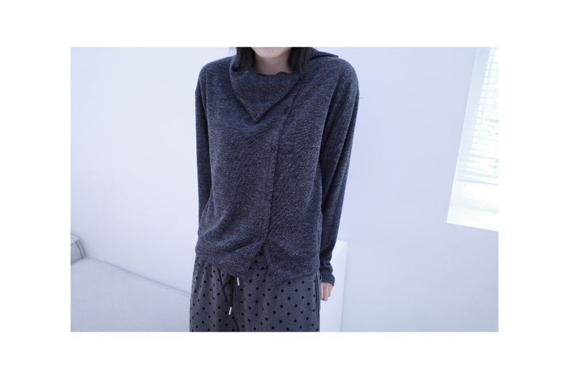 Yuse unbal button cardigan