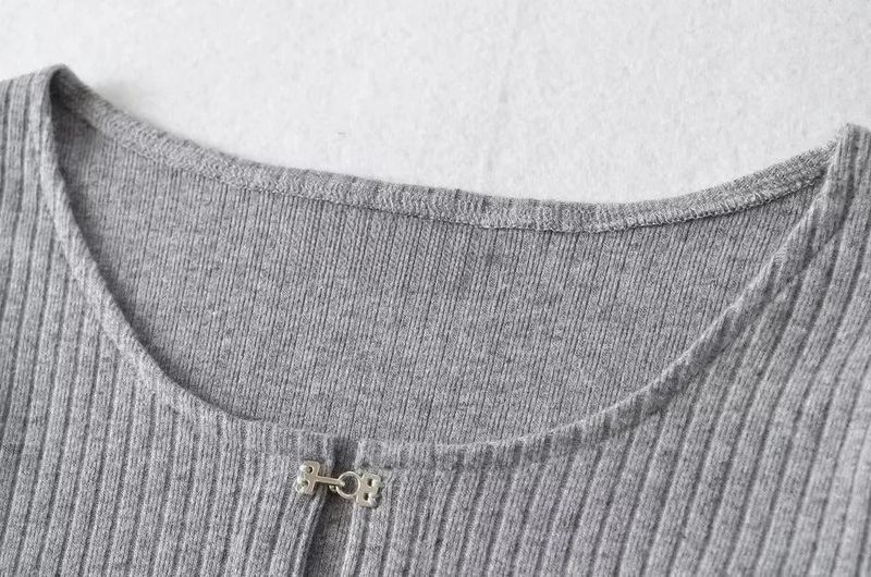 Hook Ribbed Crop Top 232292339