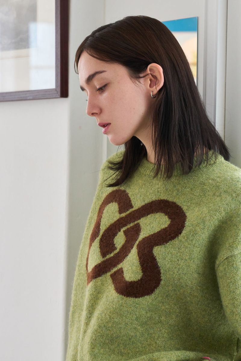 MP SYMBOL KNIT GREEN