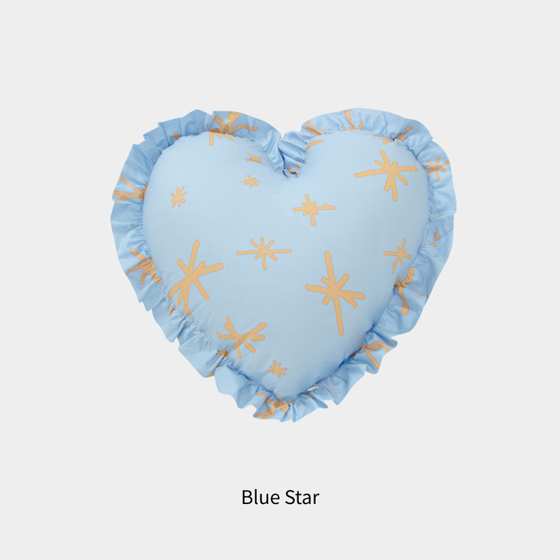Heart Frill Cotton Cushions