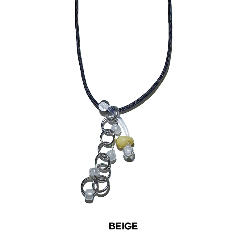 Pierced beads choker (4color)