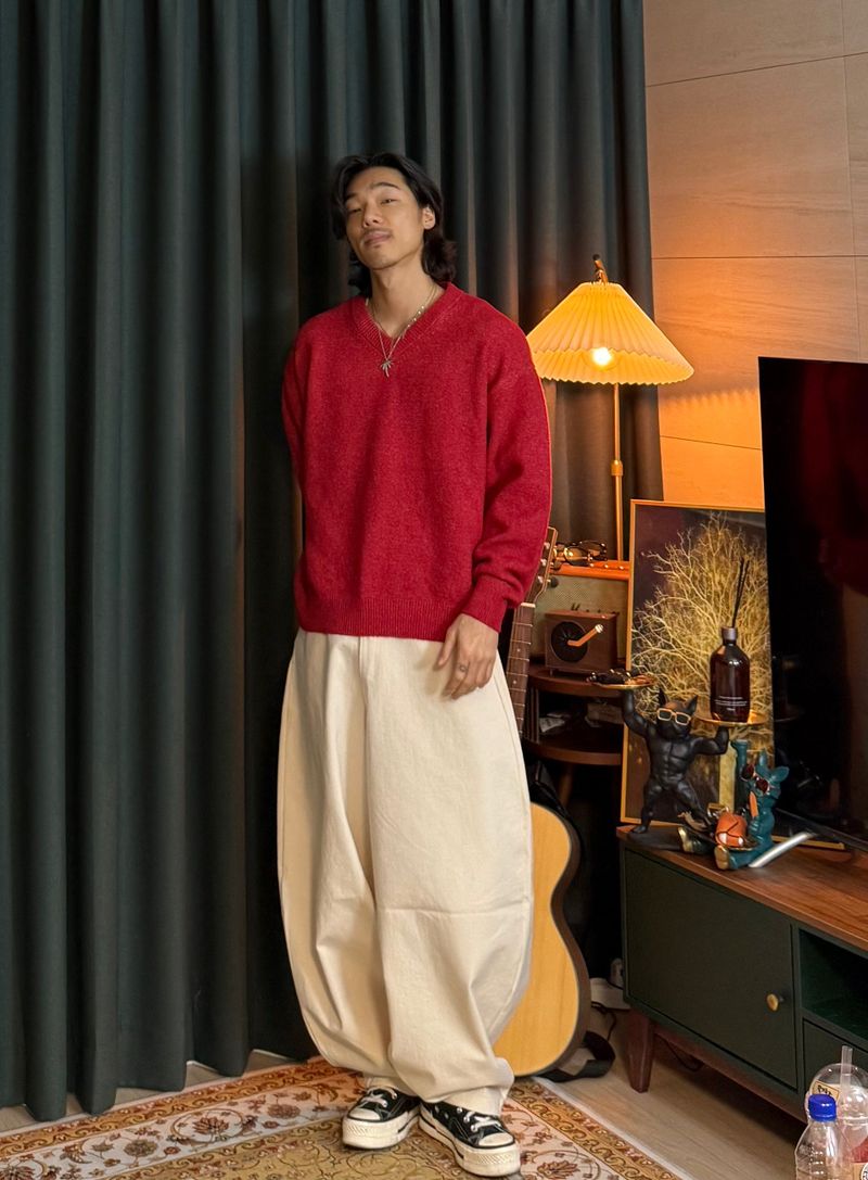 Airwool V-Neck Knit 6COLOR