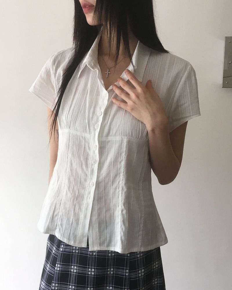 Liquid Cross Cubic Necklace