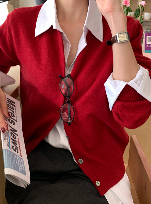 Pomer Basic Button Cardigan / 7 colors