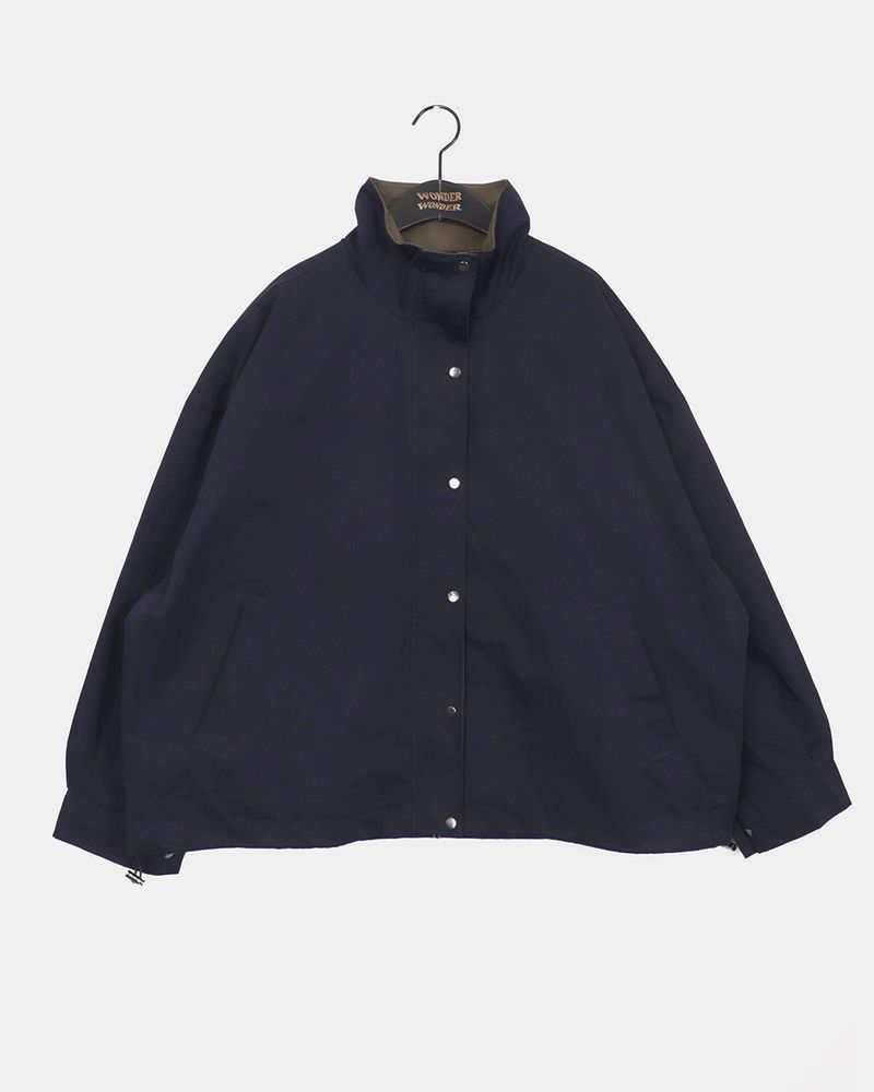 Lichu Collar Oversized Fit Cotton Bomber Jacket