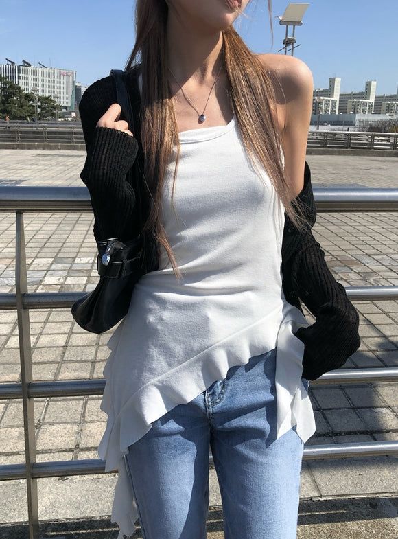 Myou V-neck See-through Button Cardigan