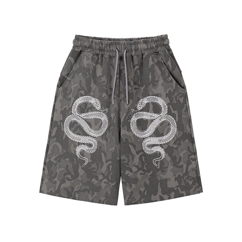 Snake Bermuda Sweat Pants - CAMO